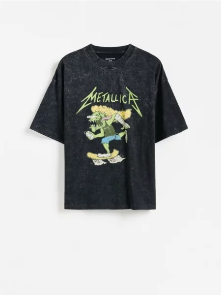 Reserved Metallica tričko čierna