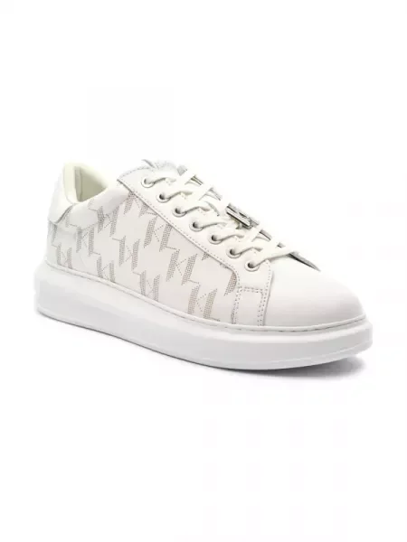 Karl Lagerfeld De piele sneakers Kapri alb