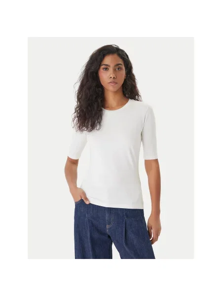 HUGO Majica Darnelia Slim Fit bela