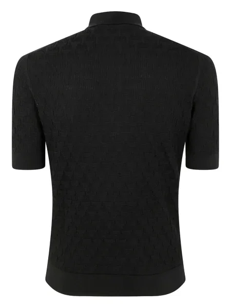 Polo Filippo De Laurentiis tricotate negru