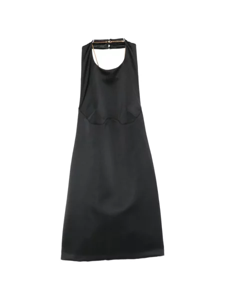 Rochie mini Elisabetta Franchi cu gât halter de costum mini negru