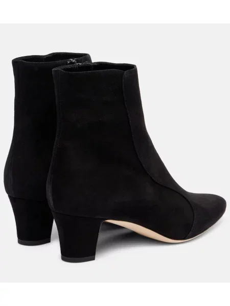 Cizme scurte Manolo Blahnik din piele de căprioară negru