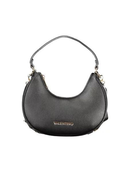 Lniana torebka crossbody Valentino Bags czarna