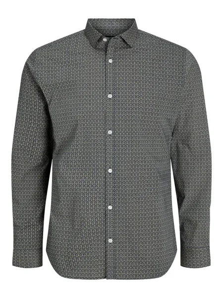 JACK & JONES Cămașă JPRBLABlackpool bej / albastru marin alb
