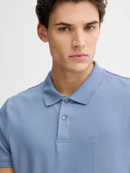 Calvin Klein póló férfi pamuttal lila