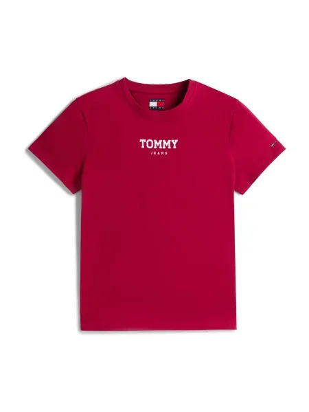 Tommy Jeans Tricou ESSENTIAL mov zmeură / alb albastru