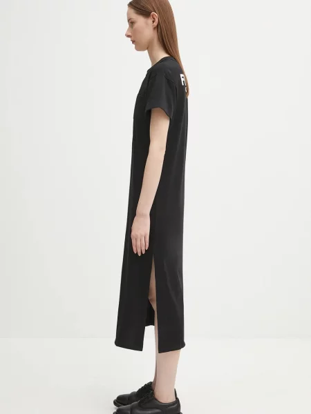 Φόρεμα Fiorucci Cash and Carry Print Maxi μαύρο