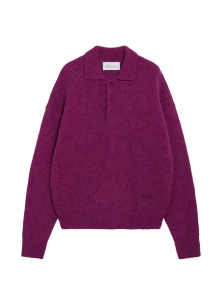 Tricou polo Ami Paris violet