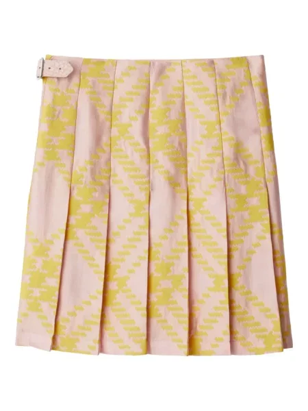 Pledas plisuotas plisuotas sijonas Burberry rožinė