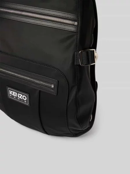 Plecak z detalem z logo Kenzo czarny