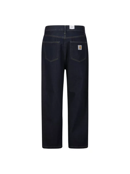 Szerokie jeansy Carhartt Wip niebieskie