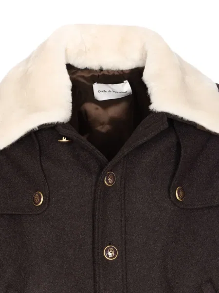 Яке Drôle De Monsieur кафяво