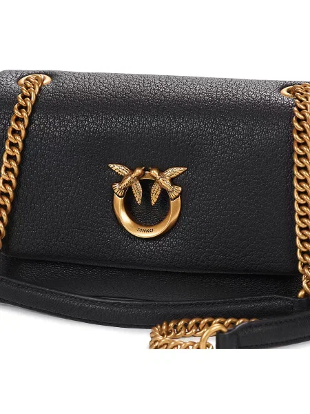 Colier Pinko din piele negru