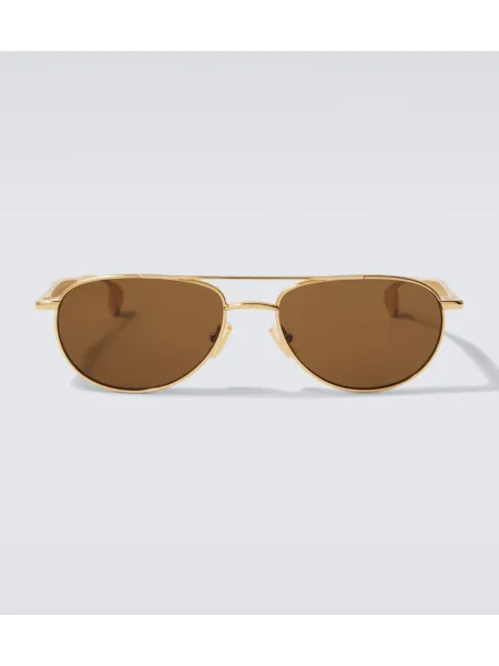 Ochelari de soare Bottega Veneta auriu