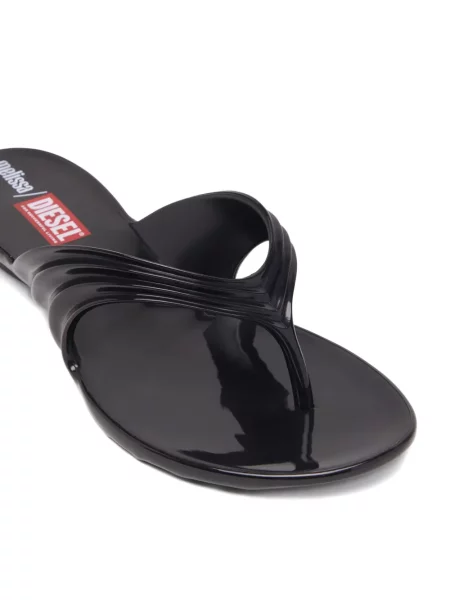 Chiloți tanga Diesel plisat negru