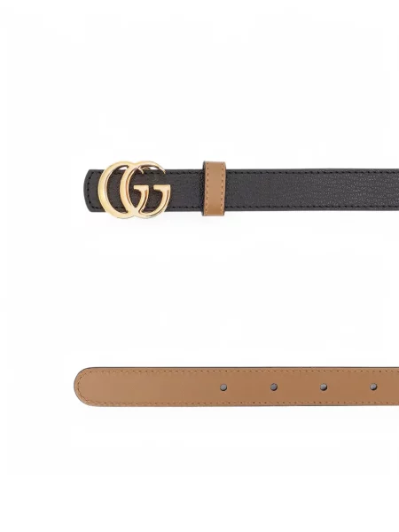 Cu centură reversibil curea Gucci negru