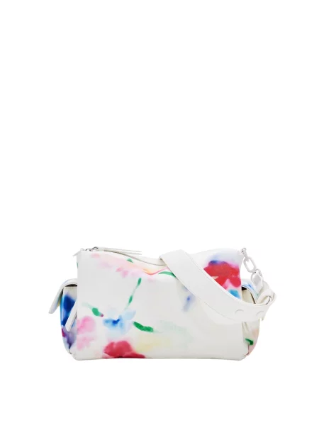 Desigual Geantă de umăr Liquidflower Habana albastru / verde / roșu / murdar alb