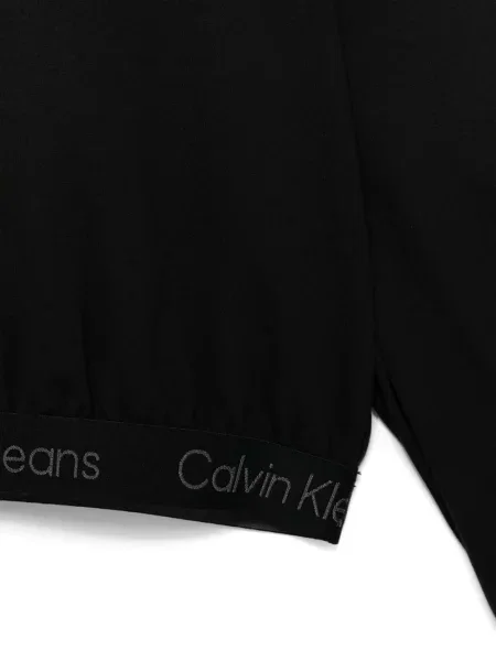 Bluza z kapturem dziecięca Calvin Klein czarna