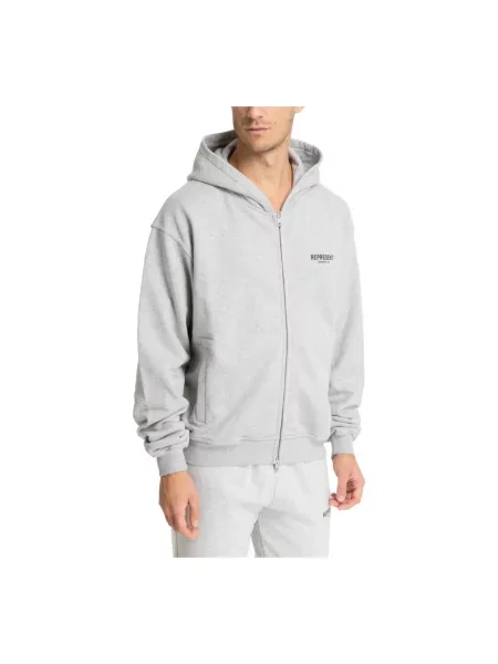 Bluza z kapturem Represent szara