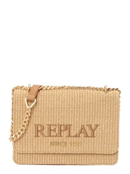 REPLAY Torba za čez ramo / kapučino rjava