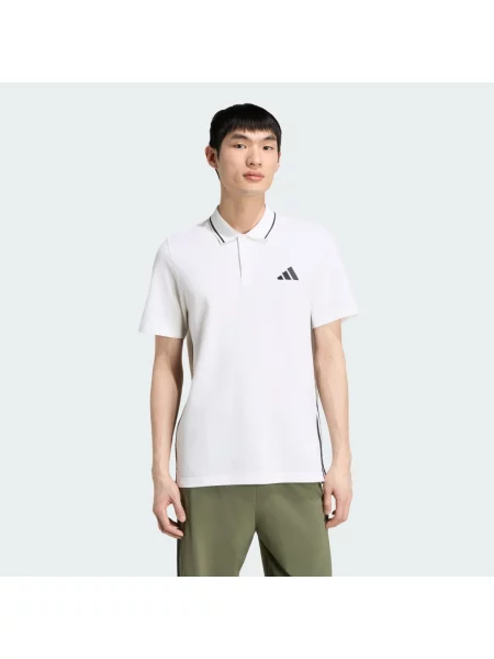 Piké polo tričko Essentials bílé