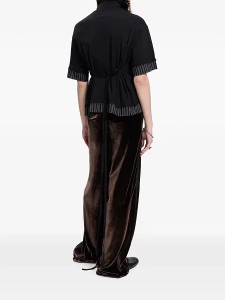 Tricou Ann Demeulemeester cu autograf negru