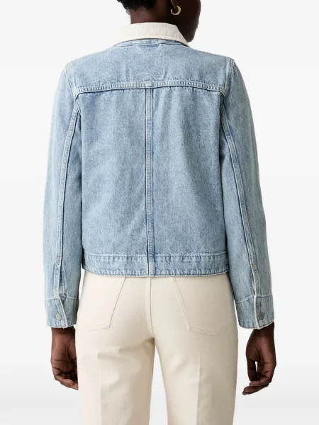 Με κολάρο τζιν γιλέκο Levi's με λαιμόκοψη v κοτλέ μπλε