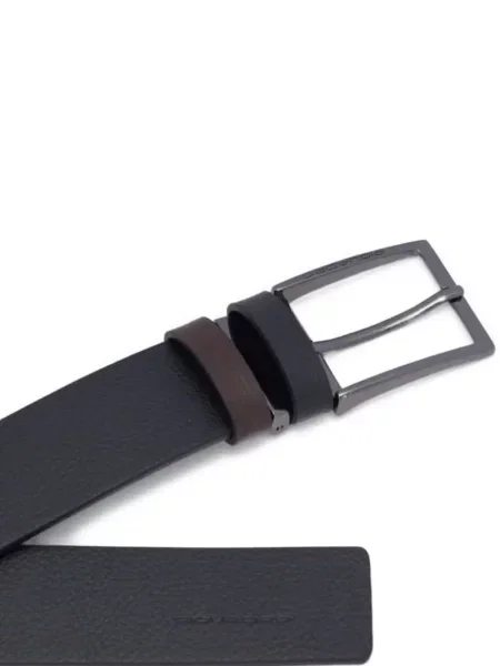 Cu centură curea Piquadro din piele negru