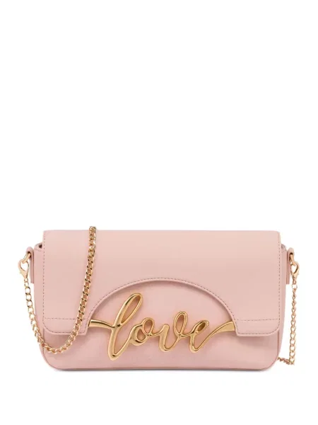 Geantă Love Moschino cu autograf roz