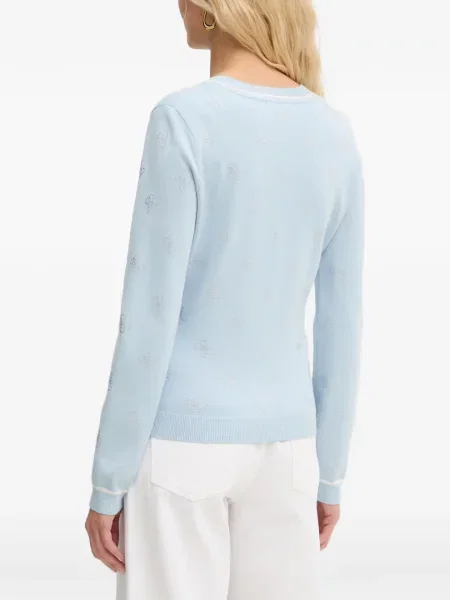 Stras cardigan Guess albastru