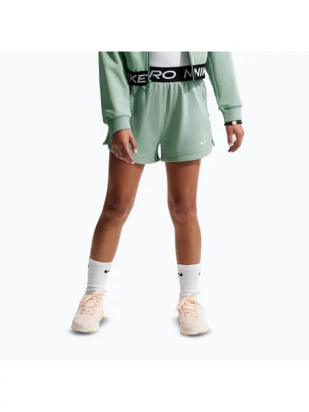 Nike Pro Fleece gyerek rövidnadrág Dri-Fit steam/steam/black/white. Méret: fehér