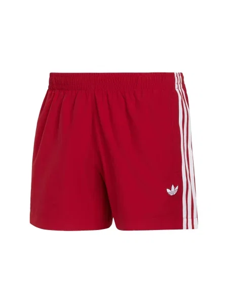 ADIDAS ORIGINALS Șorturi de baie 3 STRIPES roşu închis alb