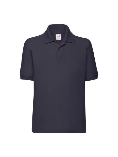 Tricou polo copii Fruit Of The Loom gri