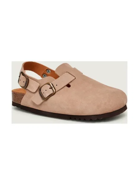 Scholl Mules încălțăminte FAE | piele întoarsă bej