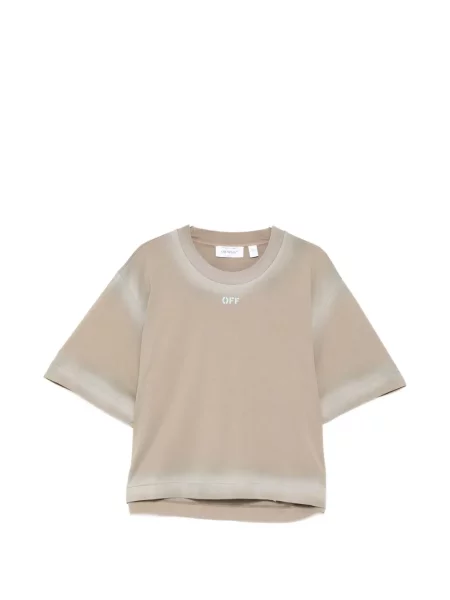 Tricou Off-white cu autograf alb