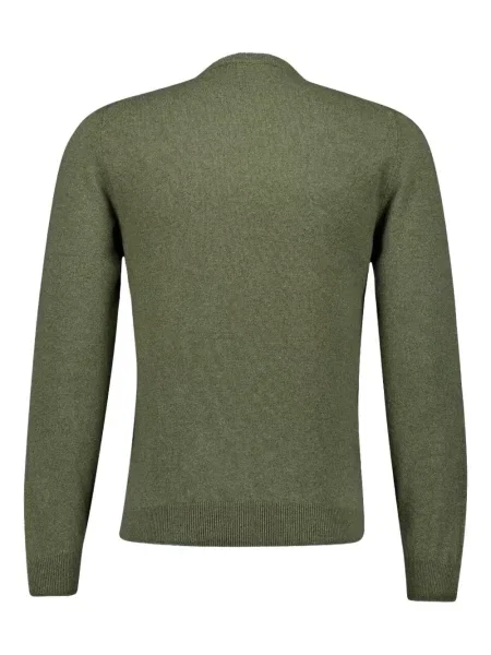 Кашмирен пуловер Piacenza Cashmere с кръгло деколте зелено