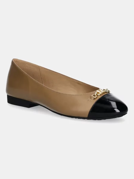 Кожени балеринки MICHAEL Michael Kors Rebecca бежово
