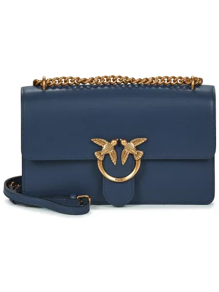Klasična crossbody torbica Pinko modra