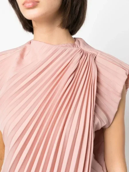 Top Colville plisat roz