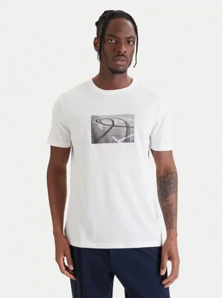 HUGO T-Shirt Dostino Écru