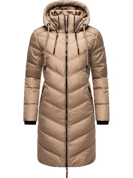MARIKOO Zimski plašč Armasa svetlo rjava