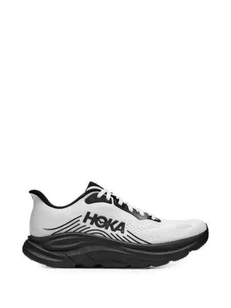 Sneakerși Hoka cu șireturi din dantelă alb