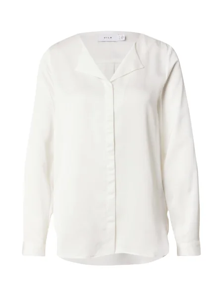 VILA Bluză VIELLETTE' alb