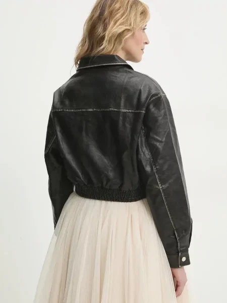 Answear Lab geaca de tranzitie oversize negru