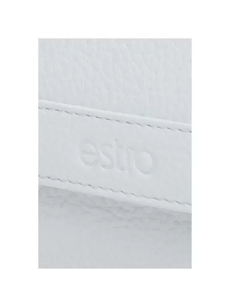 Гаманець шкіряний Estro білий