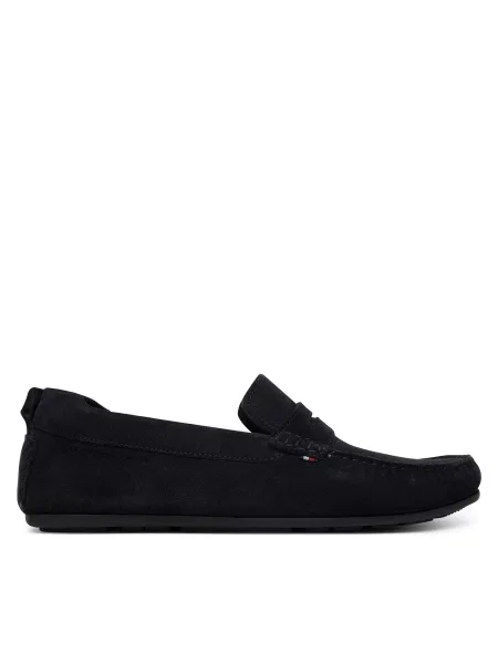 Μοκασίνια Tommy Hilfiger Core Hilfiegr Suede Driver Σκούρο μπλε