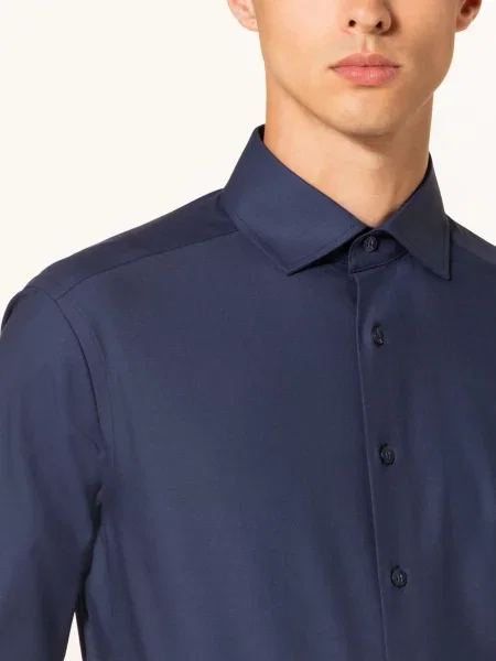 Olymp Jerseyová Košile Luxor Modern Fit tmavě modrá