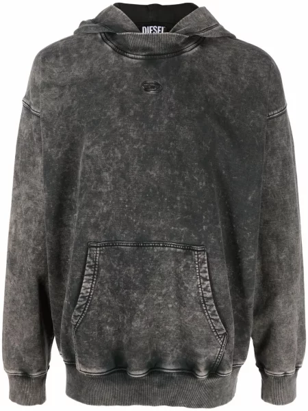 Bluza z kapturem Diesel czarna