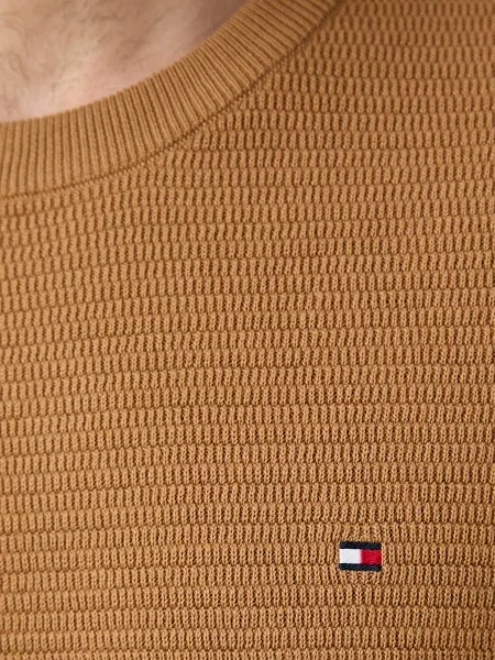 Tommy Hilfiger пуловер мъжки от кафяво
