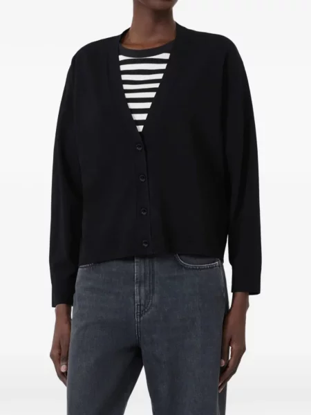 Cardigan Weekend Max Mara cu decolteu în V negru
